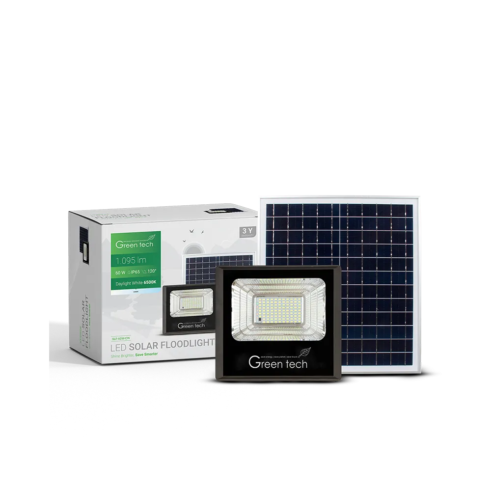 GREEN TECH LED solarni reflektor Green Tech 60W, 6500K, IP65, solar - SLF-60W-CW
