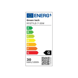GREEN TECH LED magnetic lamp MYSTYLE-7-30W 30W, 3CCT, Dim.