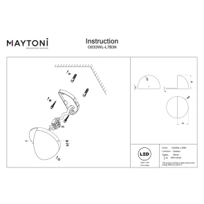 Wall Lamp O033WL-L7B3K