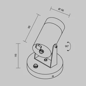 Wall Lamp O025WL-01B