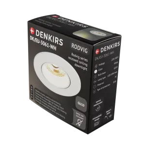 Recessed GU10 downlight white DK-EU-3061-WH