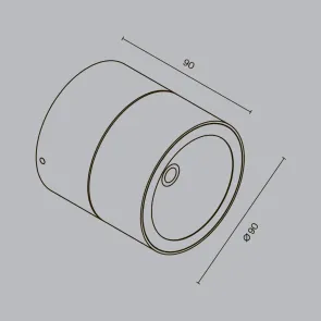 Stropna svetilka O310CL-L5GF3K