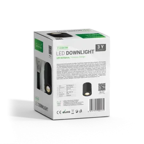 GREEN TECH Upgrade Lamp Green Tech, black color, GU10 socket - T155M-BK