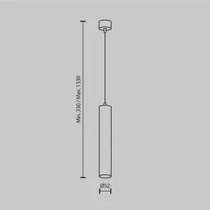 Pendant luminaire P072PL-L12W4K-1