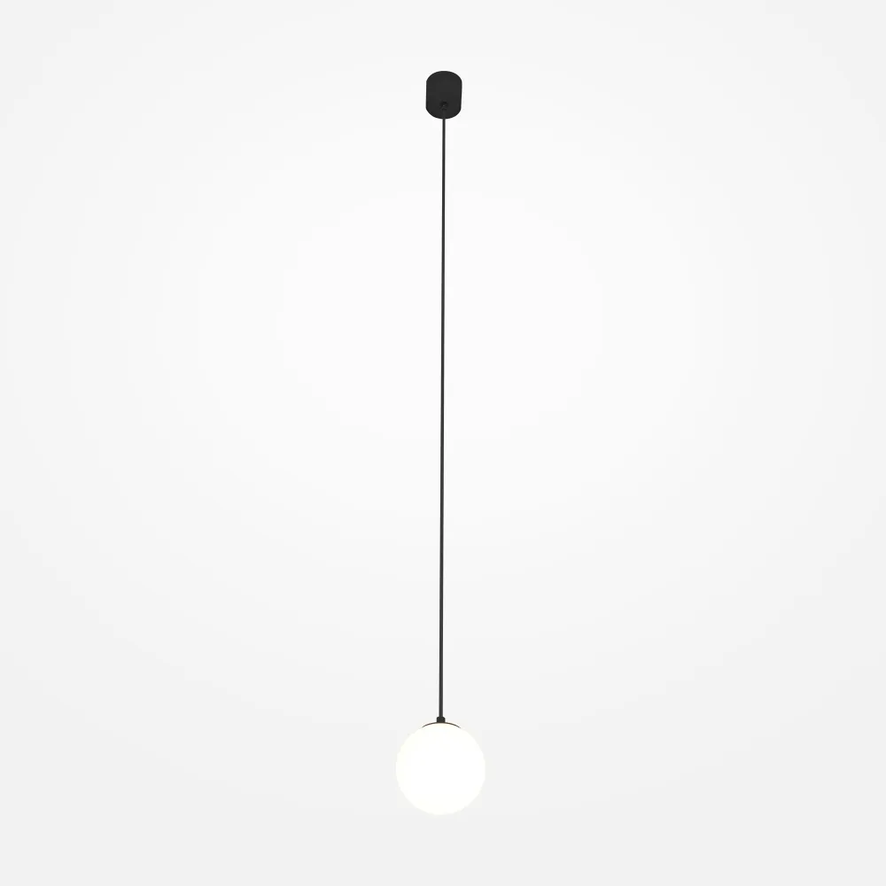 LED pendant light 5W 4000K black and white MAYTONI P039PL-5W4K-10-B