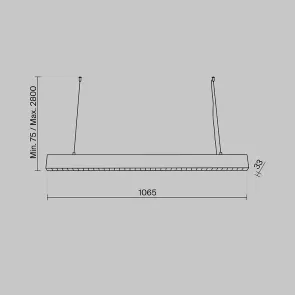 Pendant luminaire P050PL-L40B4K