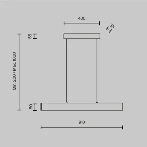 Pendant luminaire P010PL-L23G3K
