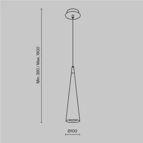 Pendant luminaire P318-PL-01-W