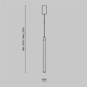 Pendant luminaire P022PL-L10W