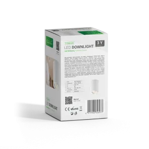 GREEN TECH Nadgradna svjetiljka Green Tech, bela barva, grlo GU10 - T156M-WH