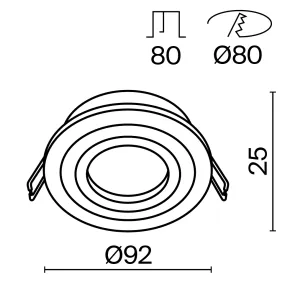 Downlight DL023-2-01B