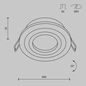 Downlight DL023-2-01B