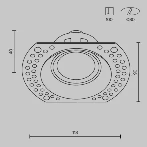 Downlight DL042-01-RD-B