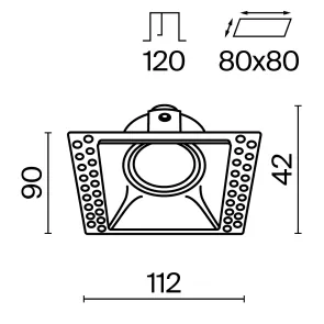 Downlight DL042-01-SQ-B