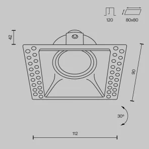 Downlight DL042-01-SQ-B