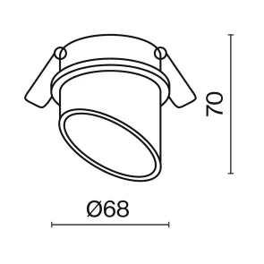 Downlight DL044-01-GU10-B