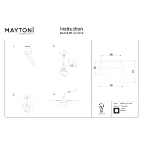 Downlight DL044-01-GU10-B