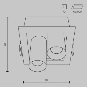 Downlight DL094-02-7W3K-B
