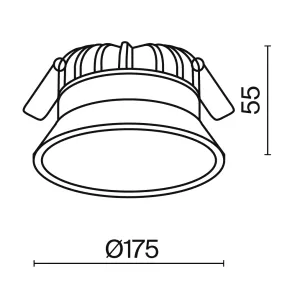 Downlight DL055-24W4K-W