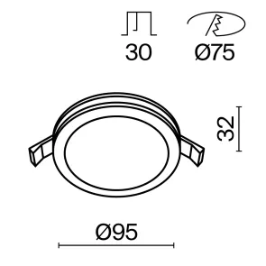 Vgradna svetilka DL303-L12B