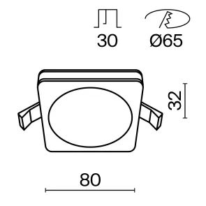 Vgradna svetilka DL303-L7W