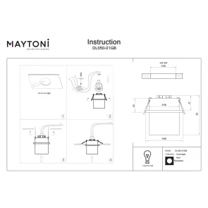 Downlight DL050-01GB
