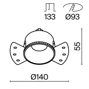 Downlight DL051-01-GU10-RD-WS