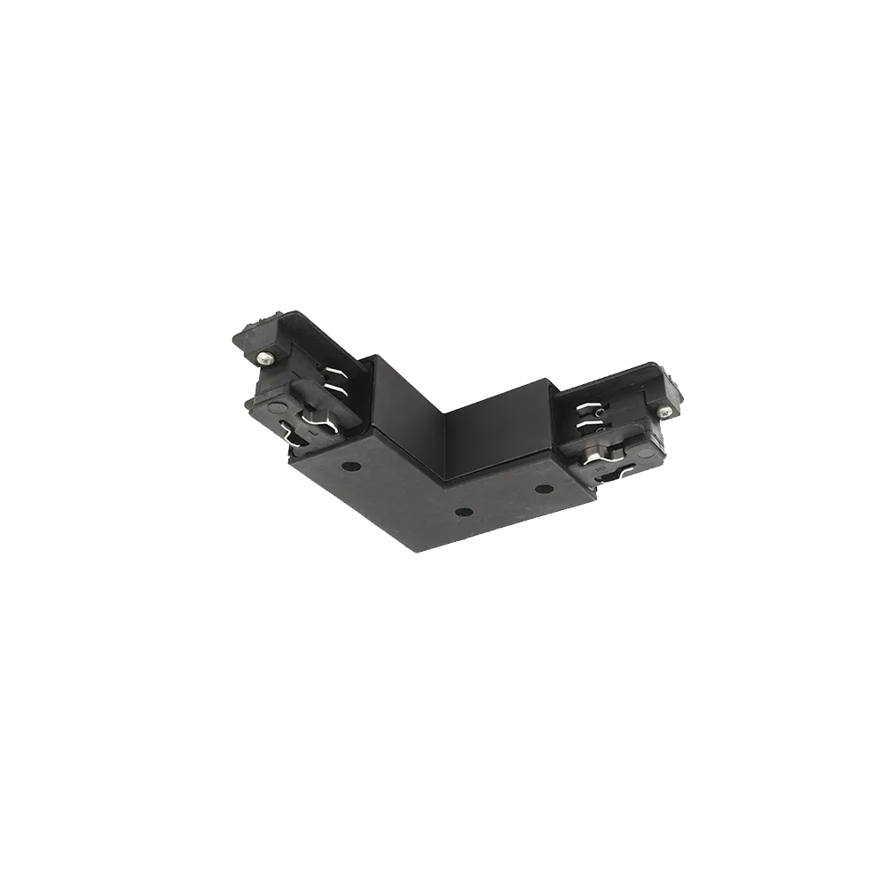 GREEN TECH L Connector for Three-Phase Rail Green Tech, Black Color - TL01-BK