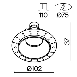 Downlight DL051-U-2W