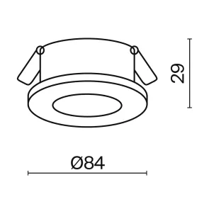Downlight DL083-01-GU10-RD-W
