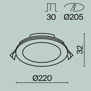 Downlight DL017-6-L18W3-4-6K
