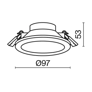 Vgradna svetilka DL015-6-L7W