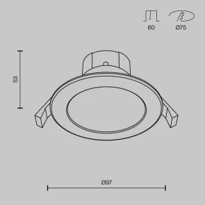 Vgradna svetilka DL015-6-L7W