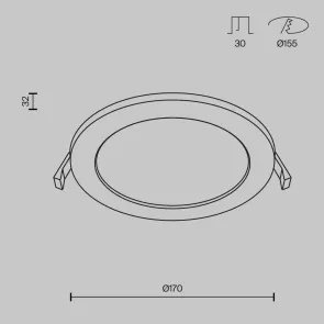 Vgradna svetilka DL016-6-L12W