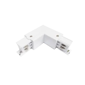 GREEN TECH L Connector for Three-Phase Rail Green Tech, White Color - TL01-WH
