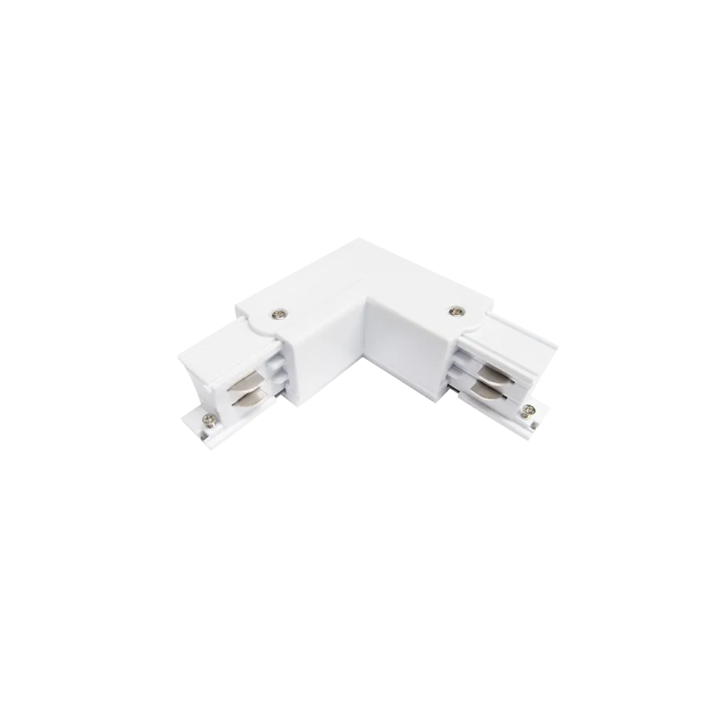 GREEN TECH L Connector for Three-Phase Rail Green Tech, White Color - TL01-WH