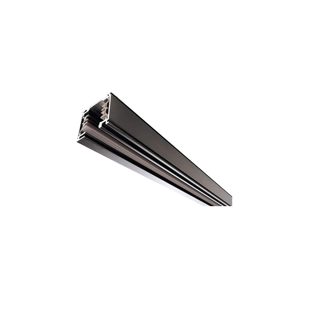 GREEN TECH Rail Green Tech 2000 mm, three-phase, black color - TR-2000-BK