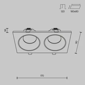 Downlight DL033-2-02B