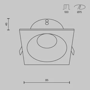 Downlight DL033-2-01B