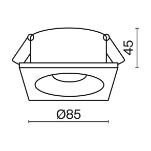 Downlight DL033-2-01W