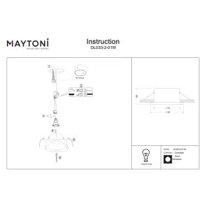 Downlight DL033-2-01W