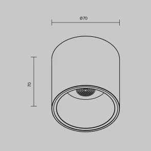 Ceiling luminaire C064CL-L12B4K-D