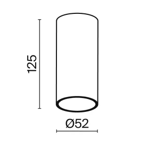 Ceiling luminaire C056CL-L12B4K-W-B