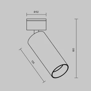 Ceiling luminaire C055CL-L12W3K-W-W