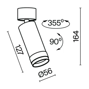 Stropna svetilka C055CL-L12W3K-Z-B