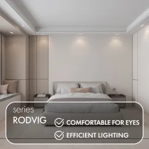 Double recessed GU10 downlight white DK-EU-3072-WH