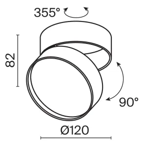 Stropna svetilka C024CL-L18B4K