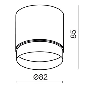 Ceiling luminaire C088CL-GX53-MG