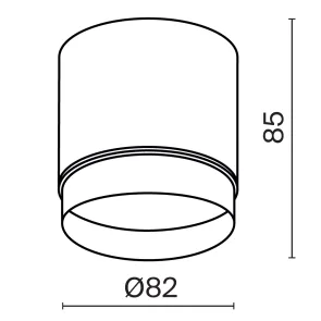 Stropna svetilka C088CL-GX53-W