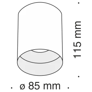 Ceiling luminaire C014CL-01W